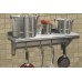 A-Line by Advance Tabco Stainless Steel Wall Mounted Shelf with Pot Rack Bar ALIN1297